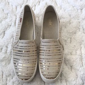 Keds sequin slip ons